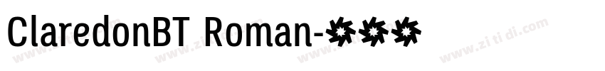 ClaredonBT Roman字体转换
